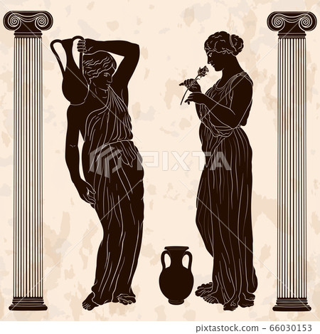 Vector Greek women. Vector Greek women. 66030153
