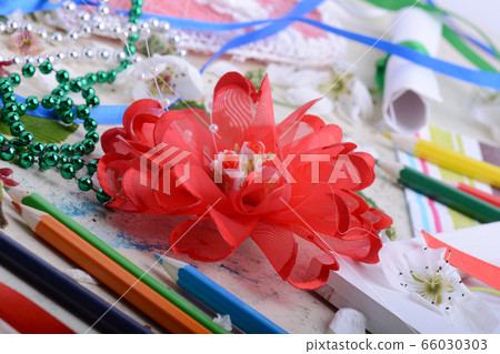 Happy Valentine Day card with paper heart on Happy Valentine Day card with paper heart on 66030303