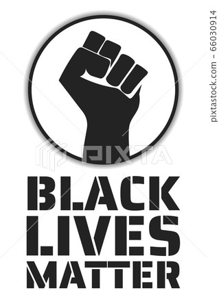 Black Lives Matter concept. Template for background, banner, poster with text inscription. Vector 66030914