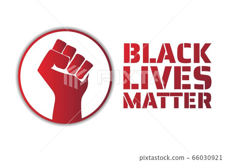 Black Lives Matter concept. Template for background, banner, poster with text inscription. Vector 66030921