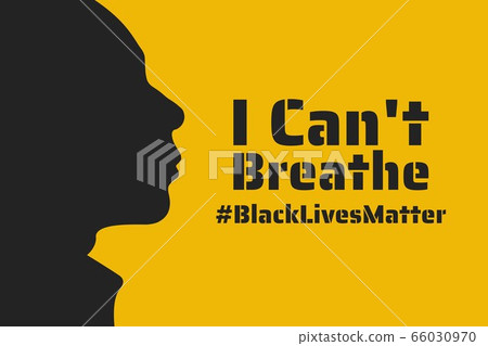 Black Lives Matter concept. Template for background, banner, poster with text inscription. Vector 66030970