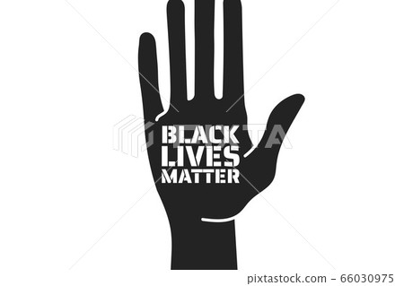 Black Lives Matter concept. Template for background, banner, poster with text inscription. Vector 66030975
