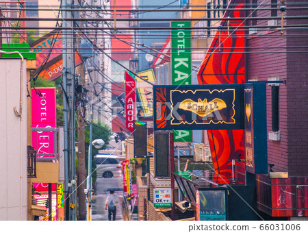日本東京的城市景觀:Uguisudani站前的酒店區景觀 日本東京的城市景觀:Uguisudani站前的酒店區景觀 66031006