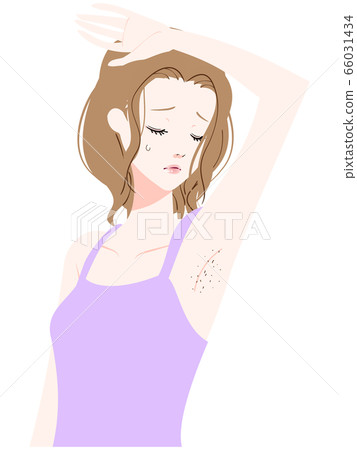 腋毛刮痕 66031434