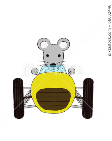 Mouse & Racing Car Yellow 66032446