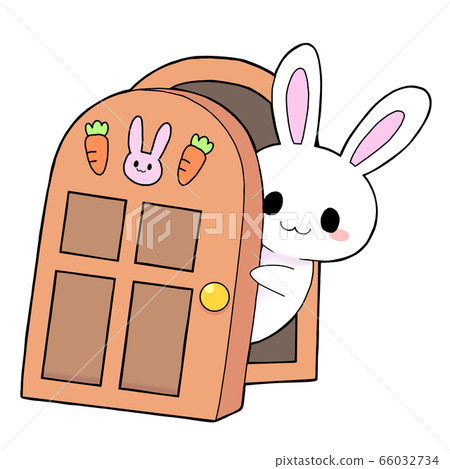 Rabbit door - Stock Illustration [66032734] - PIXTA
