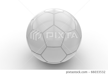 White soccer ball; 3d rendering 66033532