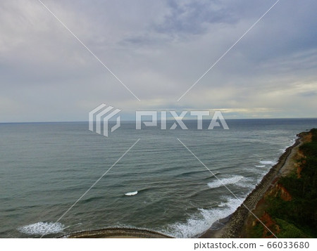 Cliff / Wave-Aerial view with drone (Kitazumi, Haramachi-ku, Minamisoma-shi, Fukushima) Cliff / Wave-Aerial view with drone (Kitazumi, Haramachi-ku, Minamisoma-shi, Fukushima) 66033680