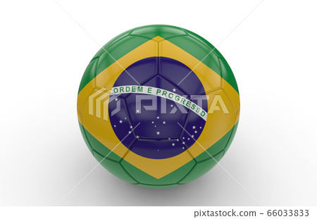 Soccer ball with brazilian flag Soccer ball with brazilian flag 66033833