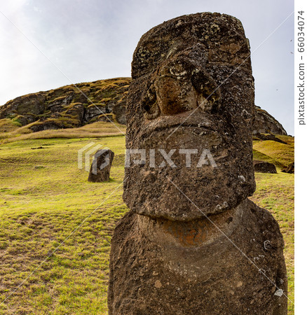 Stone statues Moai on Easter Island Rapa Nui Stone statues Moai on Easter Island Rapa Nui 66034074