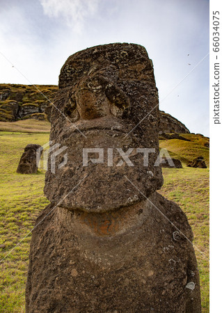 Stone statues Moai on Easter Island Rapa Nui Stone statues Moai on Easter Island Rapa Nui 66034075