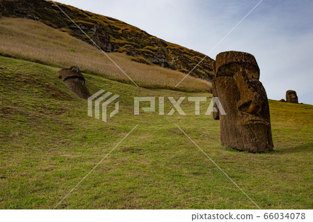 Stone statues Moai on Easter Island Rapa Nui 66034078