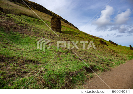 Stone statues Moai on Easter Island Rapa Nui Stone statues Moai on Easter Island Rapa Nui 66034084