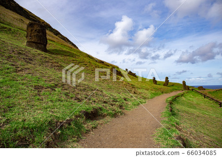 Stone statues Moai on Easter Island Rapa Nui Stone statues Moai on Easter Island Rapa Nui 66034085