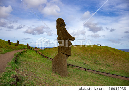 Stone statues Moai on Easter Island Rapa Nui Stone statues Moai on Easter Island Rapa Nui 66034088