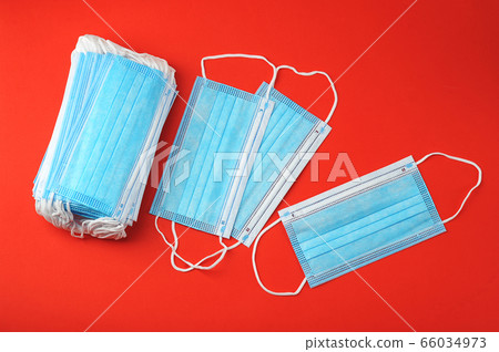 protective face masks and rubber gloves - protective face masks and rubber gloves - 66034973