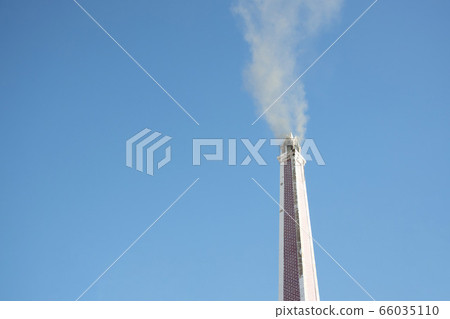 Closeup of Crematoriums with Smoke Closeup of Crematoriums with Smoke 66035110
