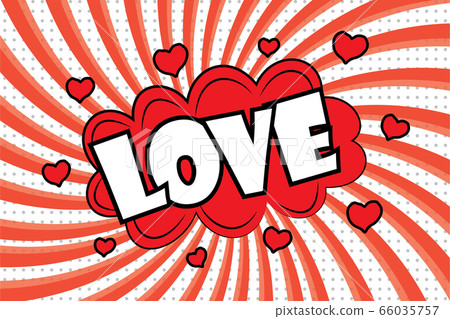 Comic Speech Bubble. Love cartoon explosion. Comic Speech Bubble. Love cartoon explosion. 66035757