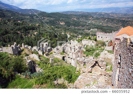 Ruins of ancient Mystra - the capital of the 66035952