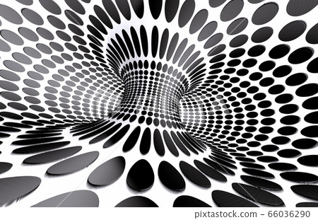 Abstract spiral background in black and white - Stock Illustration ...