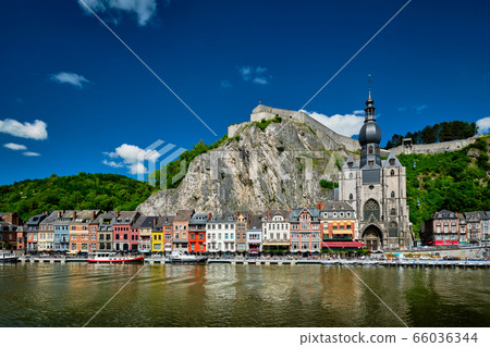 View of picturesque Dinant town. Belgium 66036344