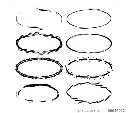 Set of black frames. Empty borders. Vector signs. 66036912