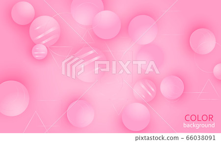 Pink Abstract Background Design. Pink Balls. Pink Abstract Background Design. Pink Balls. 66038091