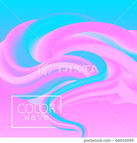 3d Poster. Pink Liquid Color. Fluid Background. 3d Poster. Pink Liquid Color. Fluid Background. 66038094