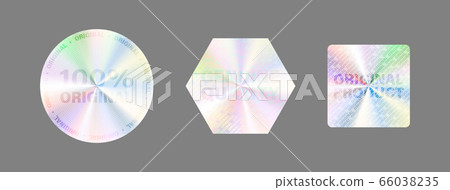 Hologram Label Set Isolate Vector Hologram Sticker Hologram Label Set Isolate Vector Hologram Sticker 66038235