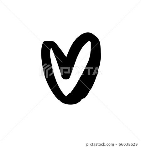 Heart icon design. Simple heart isolated on white. Heart icon design. Simple heart isolated on white. 66038629