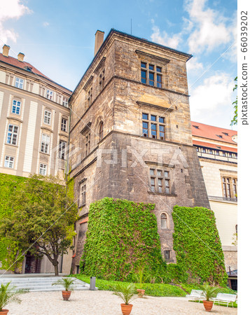 Ludwig Wing of Old Royal Palace on Prague Castle - the place of Second Prague Defenestration, Prague, Czech Republic Ludwig Wing of Old Royal Palace on Prague Castle - the place of Second Prague Defenestration, Prague, Czech Republic 66039202