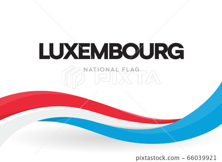 The Grand Duchy of Luxembourg waving flag banner. Luxembourish symbol poster. Luxembourg patriotic ribbon. National day. Isolated world cup, football championship, eurovision vector illustration. The Grand Duchy of Luxembourg waving flag banner. Luxembourish symbol poster. Luxembourg patriotic ribbon. National day. Isolated world cup, football championship, eurovision vector illustration. 66039921