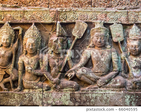 Reliefs on the Leper King Terrace - Siem Reap Reliefs on the Leper King Terrace - Siem Reap 66040595