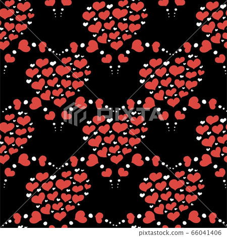 Valentines day seamless pattern with coffee cup... - Stock Illustration ...