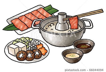 Shabu-shabu set (with sauce and ingredients) 66044094