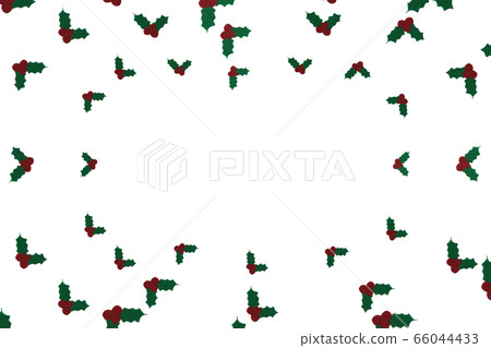Christmas card (holly frame 8) embossed background Christmas card (holly frame 8) embossed background 66044433
