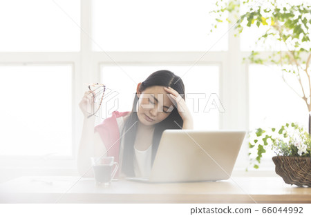 Young woman fatigue stress 66044992