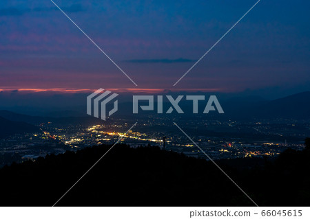 Kameoka City, Kyoto Prefecture Night view from the Misty Terrace 66045615