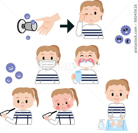 Infectious disease prevention set Handwash gargling thermometry mask Children 66045616