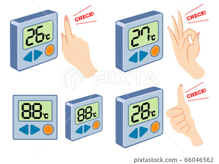 Air conditioner set temperature remote control set Air conditioner set temperature remote control set 66046562