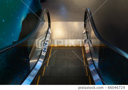 Modern luxury escalators. Modern luxury escalators. 66046729