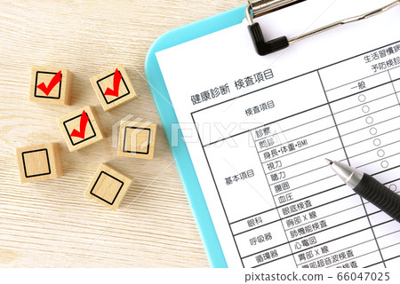 Image of check items for health examination 66047025