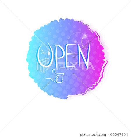 come in we are open sticker coronavirus quarantine is over advertising campaign concept 66047304