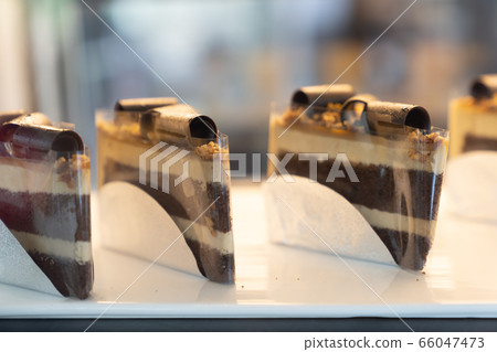 Dark chocolate brownie. Dark chocolate brownie. 66047473