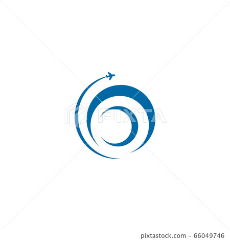 Travel company logo design vector tempate with 66049746