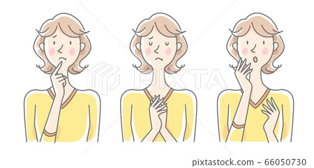 女性面部表情負面圖 66050730