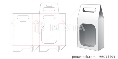 Packaging box die cut template design Packaging box die cut template design 66051194