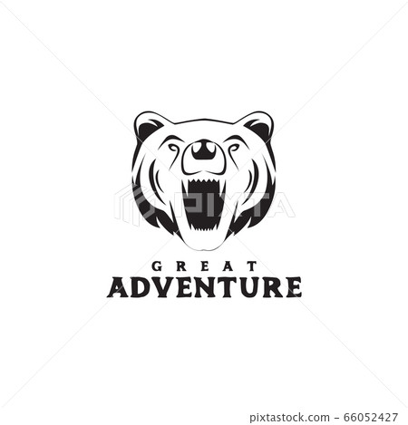 Bear logo design vector illustration template 66052427