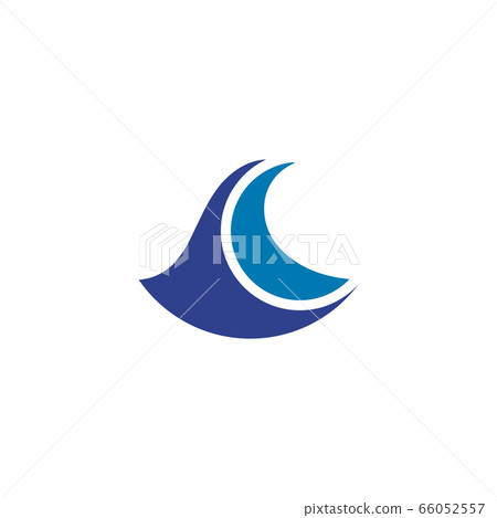 Wave icon logo design vector template - Stock Illustration [66052557 ...