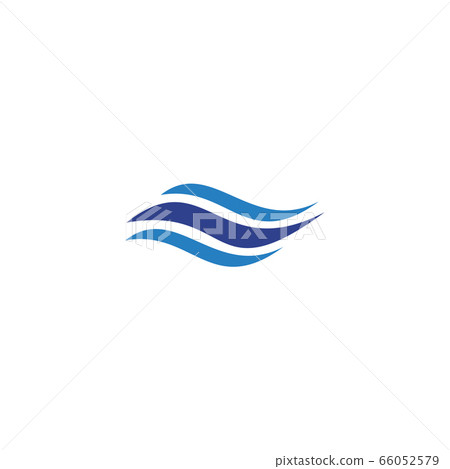 Wave icon logo design vector template - Stock Illustration [66052579 ...